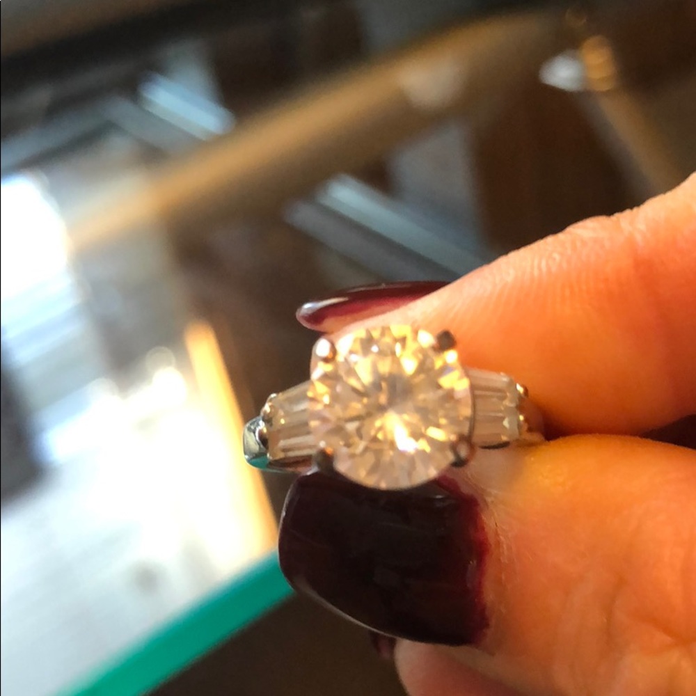 Sterling Silver CZ Crislu Ring